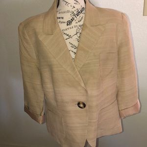 Tan colored blazer